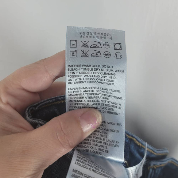 Levi's Mid Rise Skinny Jeans Size 10 Skinny Leg 5-Pockets Stretch Denim Blue - Picture 6 of 6